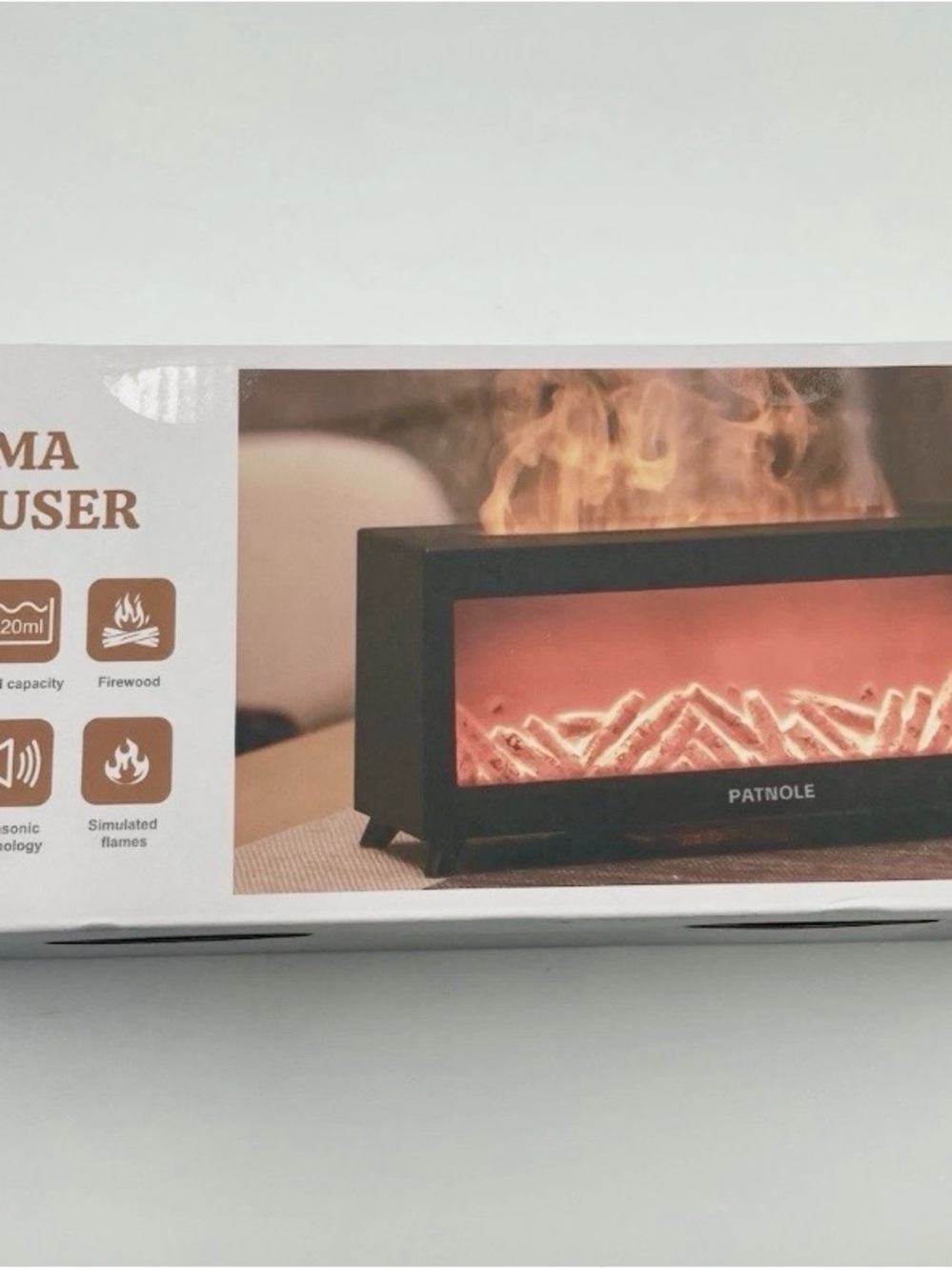 Patnole Fireplace-Style Aroma Diffuser Essential Oil Diffuser for Home NIB